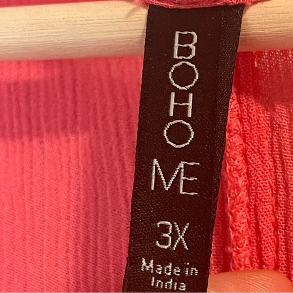 BOHO ME Maxi Cover Up Dress Watermelon 3X - Picture 6 of 6